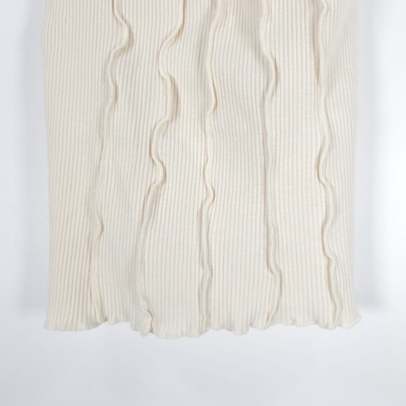 NWT ZARA SEAMED RIB High Rise Midi Skirt‎ with Elastic Waistband 6050/813 Size S - Picture 14 of 16